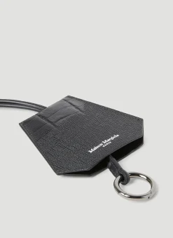 Men Maison Margiela Keyrings^Croc Embossed Leather Keyring