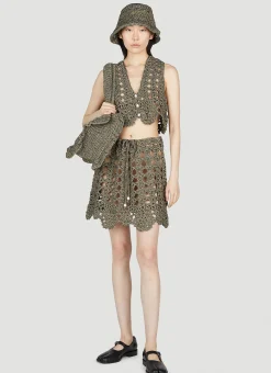 Crochet Mini Skirt>GANNI Clearance