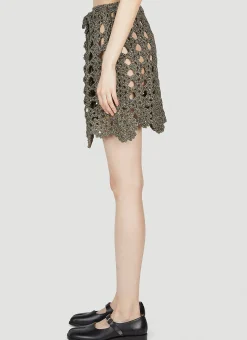 Crochet Mini Skirt></noscript>GANNI Clearance