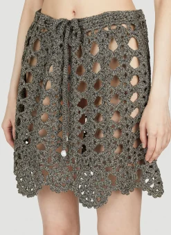 Crochet Mini Skirt></noscript>GANNI Clearance