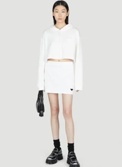 Cropped Hooded Sweatshirt>Prada Best