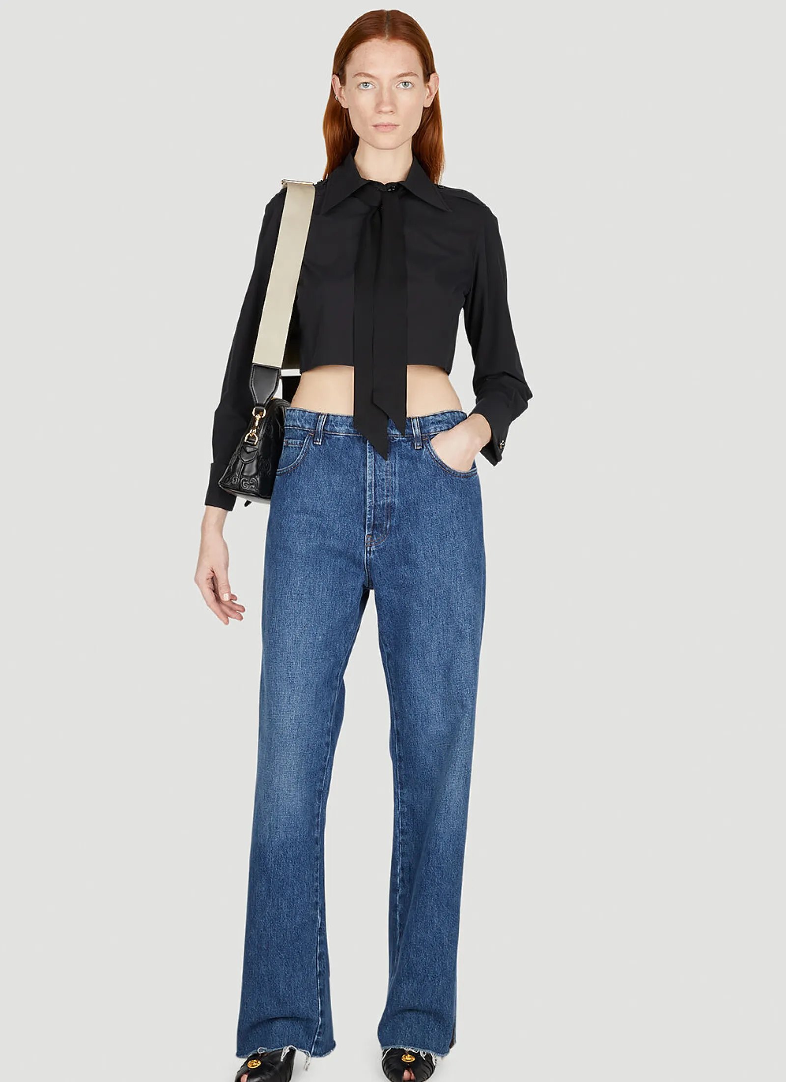 Cropped Shirt>Gucci Outlet