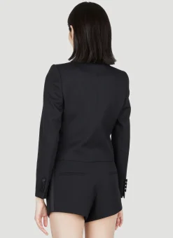 Cropped Tuxedo Blazer></noscript>Saint Laurent Best
