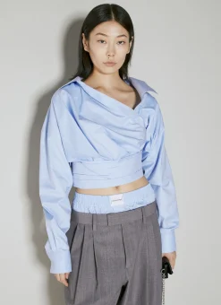 Cropped Wrapped Shirt>Alexander Wang Online