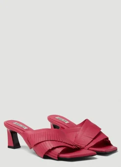 Cross Fringe Heeled Sandals>Reike Nen Hot
