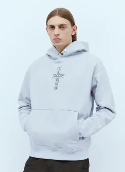 Men ICE & TECHNO Sweatshirts^Cross Logo Print Hooded Sweatshirt