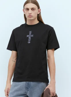 Men ICE & TECHNO T-Shirts^Cross Logo Print T-Shirt