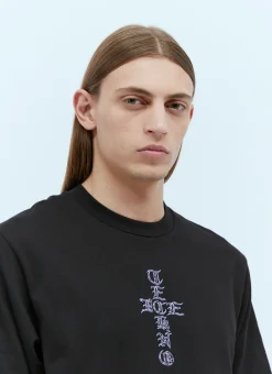 Men ICE & TECHNO T-Shirts^Cross Logo Print T-Shirt