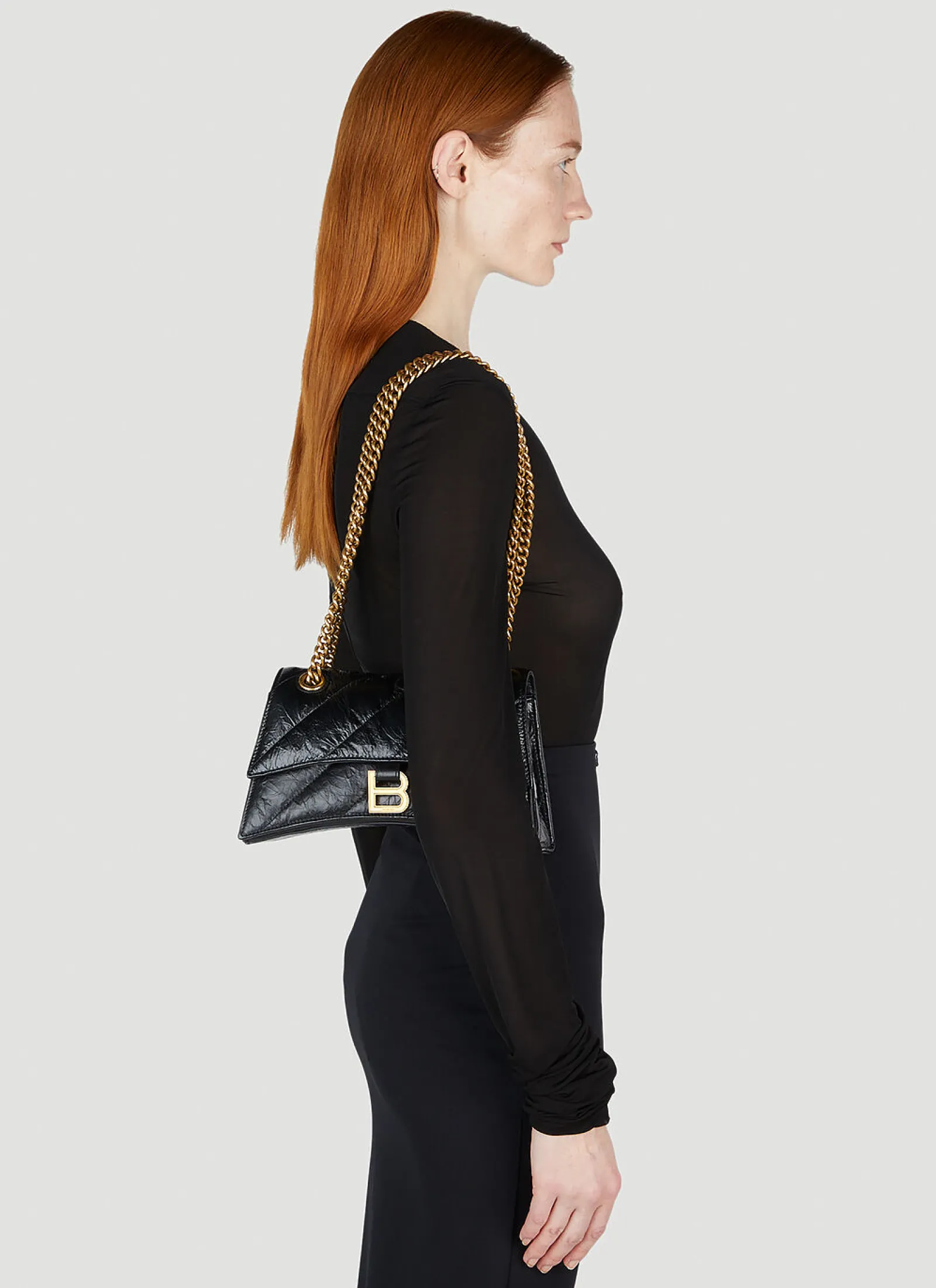 Crush Chain Small Shoulder Bag>Balenciaga