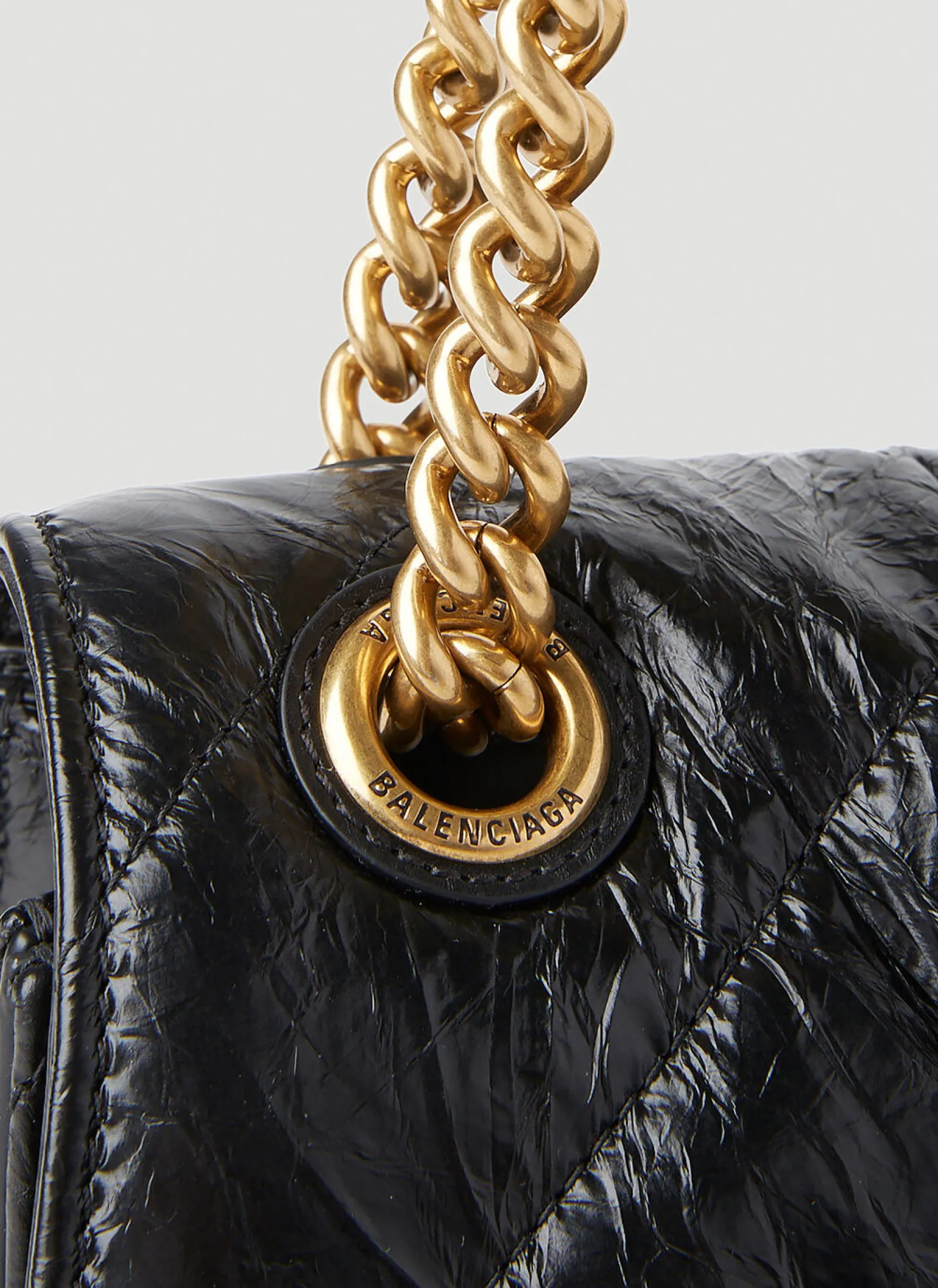 Crush Chain Small Shoulder Bag>Balenciaga
