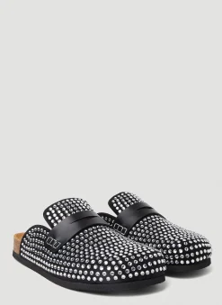 Crystal Backless Penny Loafers>JW Anderson Outlet