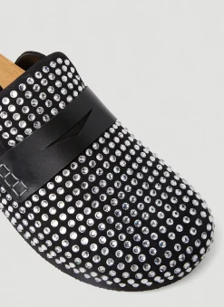 Crystal Backless Penny Loafers><noscript><img width=