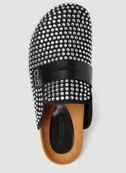 Crystal Backless Penny Loafers><noscript><img width=