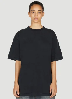 Crystal Embellished Logo T-Shirt>Balenciaga New
