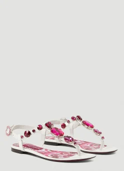 Crystal Embellished Majolica Sandals>Dolce & Gabbana Online