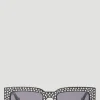 Men Gucci Sunglasses^Crystal Embellished Rectangular Sunglasses