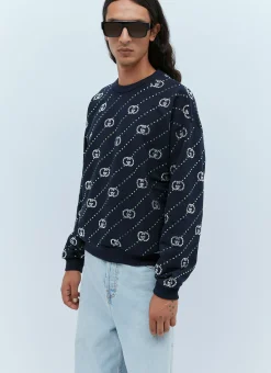 Men Gucci Sweatshirts^Crystal Logo Sweatshirt