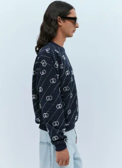 Men Gucci Sweatshirts^Crystal Logo Sweatshirt