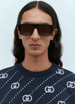 Men Gucci Sweatshirts^Crystal Logo Sweatshirt