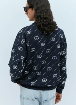 Men Gucci Sweatshirts^Crystal Logo Sweatshirt