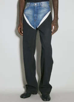 Men Y/Project Jeans^Cut Out Denim Jeans