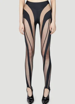 Cut Out Illusion Leggings>Mugler Best