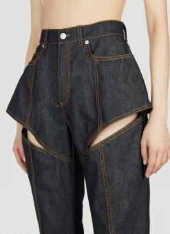 Cut Out Jeans><noscript><img width=