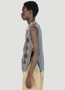 Men Maison Margiela Tops^Cut-Out Knit Gilet
