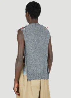 Men Maison Margiela Tops^Cut-Out Knit Gilet