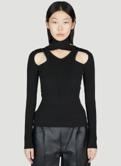 Cut-Out Knit Sweater>Coperni Sale