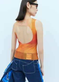 Cut-Out Sleeveless Mesh Top>Paula Canovas del Vas Sale