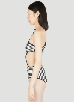 Cut-Out Strip Swimsuit></noscript>Gucci