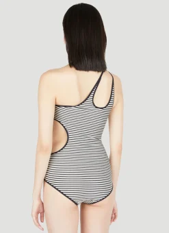 Cut-Out Strip Swimsuit></noscript>Gucci