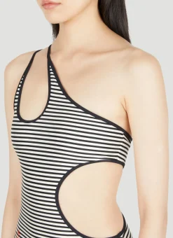 Cut-Out Strip Swimsuit></noscript>Gucci
