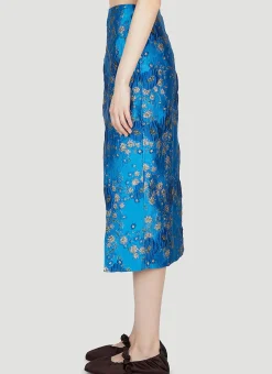 3D Jacquard Skirt></noscript>GANNI Sale