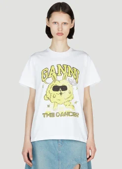Dance Bunny Short Sleeve T-Shirt>GANNI Online
