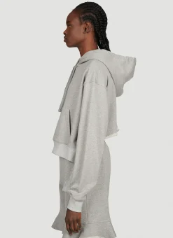 Deconstructed Hem Cropped Sweatshirt></noscript>JW Anderson Hot