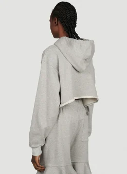 Deconstructed Hem Cropped Sweatshirt></noscript>JW Anderson Hot