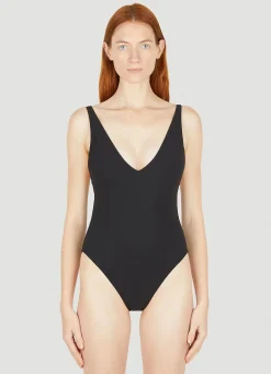 Deep Neck Swimsuit>TOTEME Discount