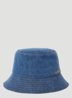 Men Burberry Hats^Denim Bucket Hat