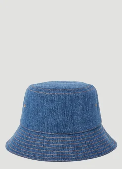 Men Burberry Hats^Denim Bucket Hat