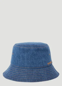 Men Burberry Hats^Denim Bucket Hat