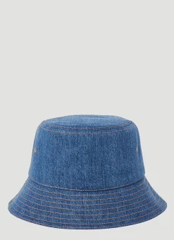 Men Burberry Hats^Denim Bucket Hat