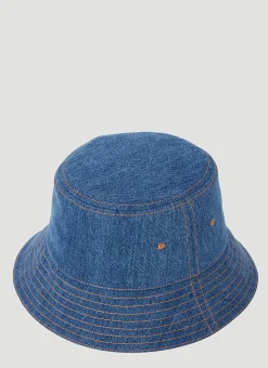 Men Burberry Hats^Denim Bucket Hat