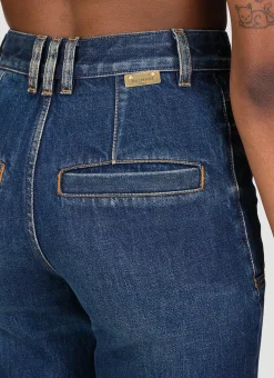 Denim Flared Jeans><noscript><img width=