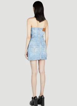 Denim Jacquard Dress></noscript>Versace