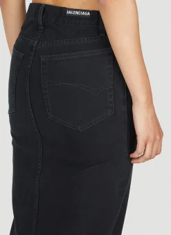 Denim Maxi Skirt></noscript>Balenciaga New