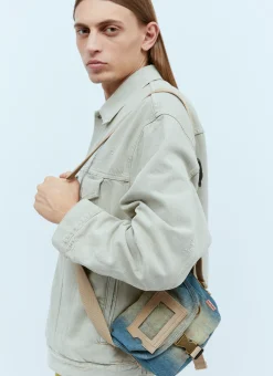 Men Acne Studios Crossbody Bags^Denim Mini Messenger Bag