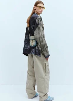 Men Acne Studios Crossbody Bags^Denim Mini Pouch Crossbody Bag