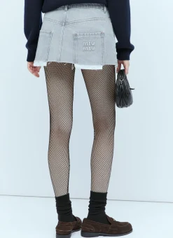 Denim Mini Skirt>Miu Miu Hot